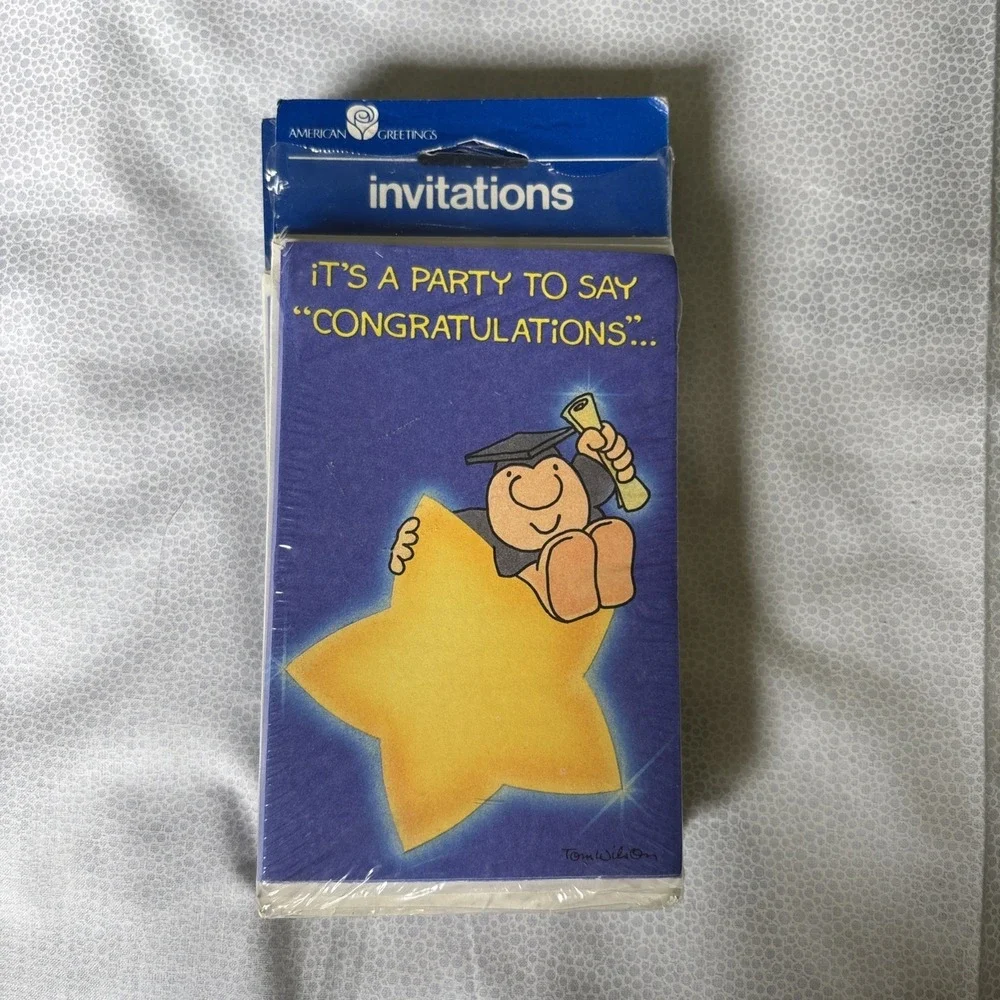 New Vintage 1970's(?)ZIGGY, American Greetings Party Invitations Congratulations